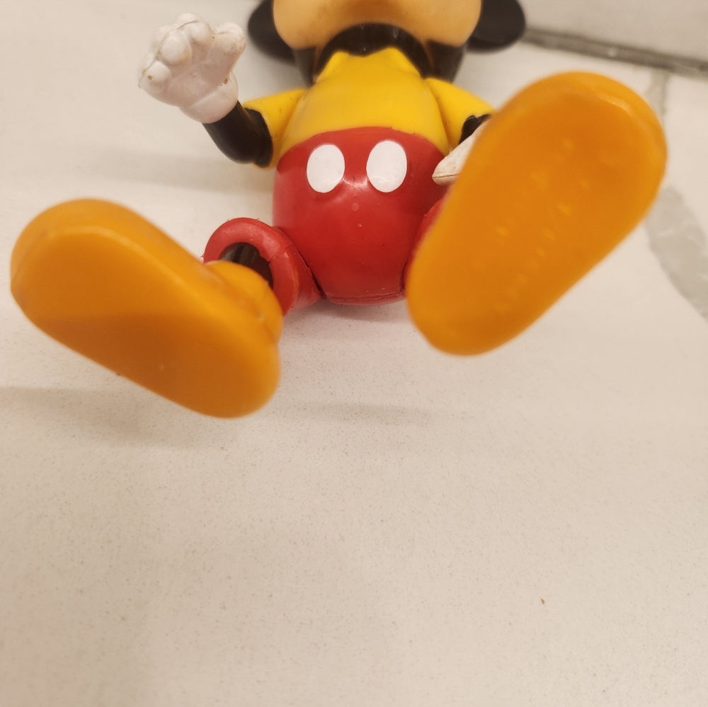 Vintage Mickey Mouse 5.5" Tall Walt Disney Production Figure‎ Toy Rubber Face - Picture 8 of 10